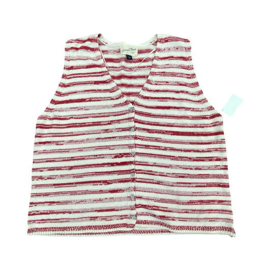 Top Sleeveless By Universal Thread In Striped Pattern, Size:L