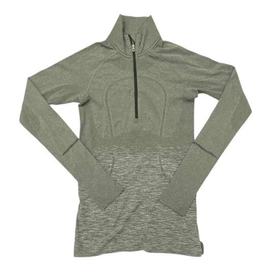 Athletic Top Ls Collar By Lululemon In Green, Size:6