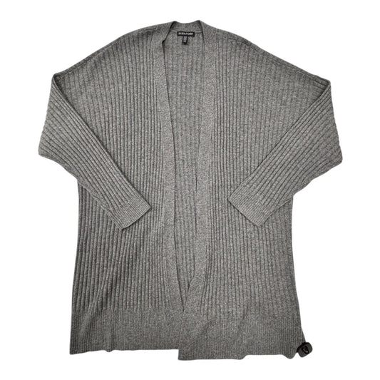 Sweater Cardigan Designer By Eileen Fisher In Grey, Size:L