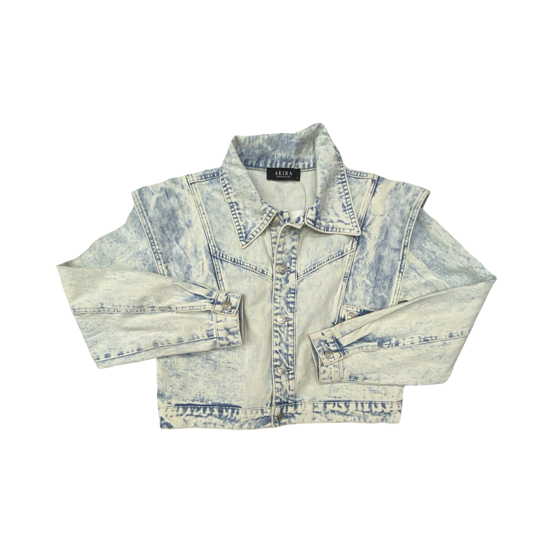 Jacket Denim By Akira In Blue, Size:M