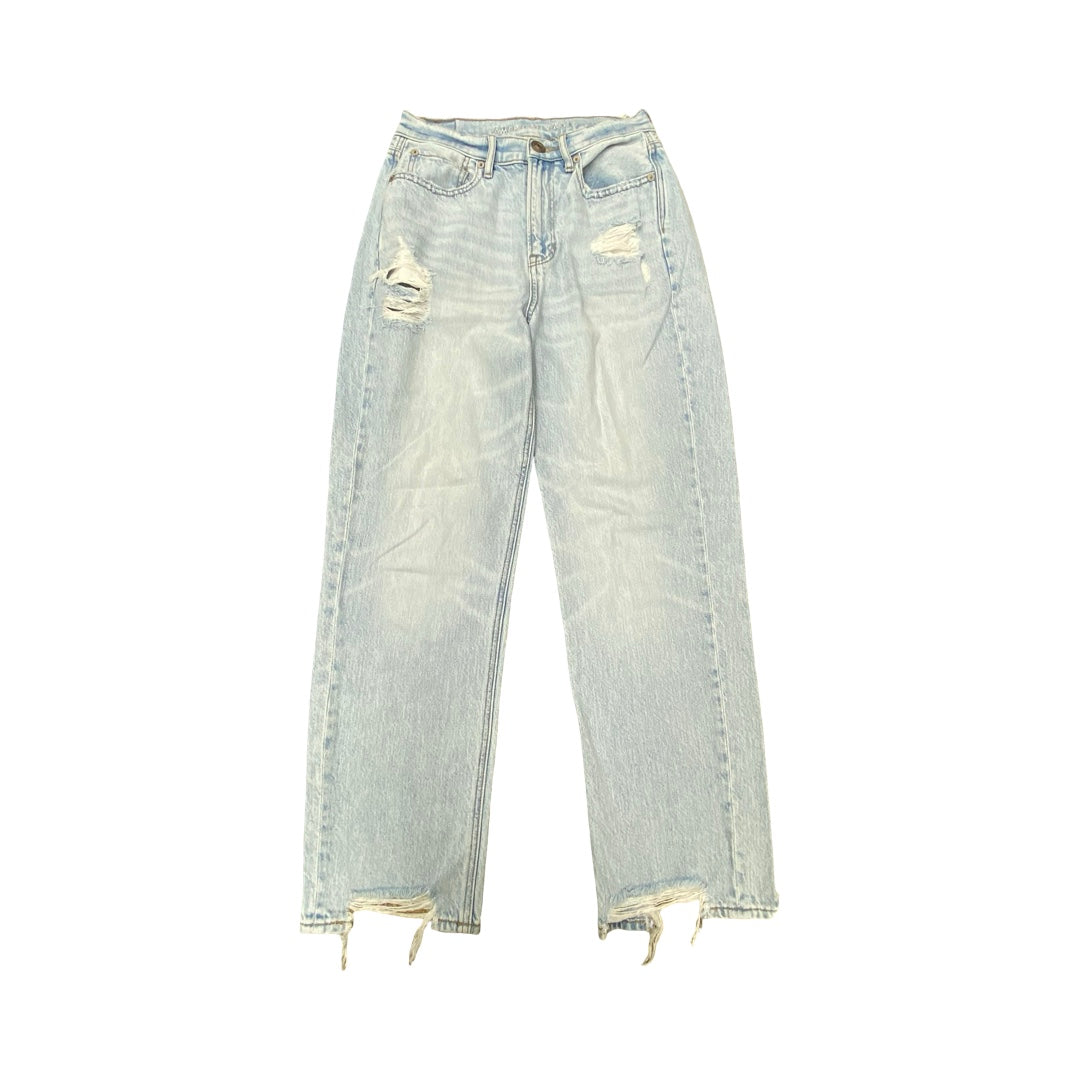 Jeans Boyfriend By American Eagle In Blue Denim, Size:4