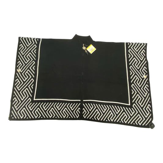 Poncho By Anne Klein In Black & White, Size:M