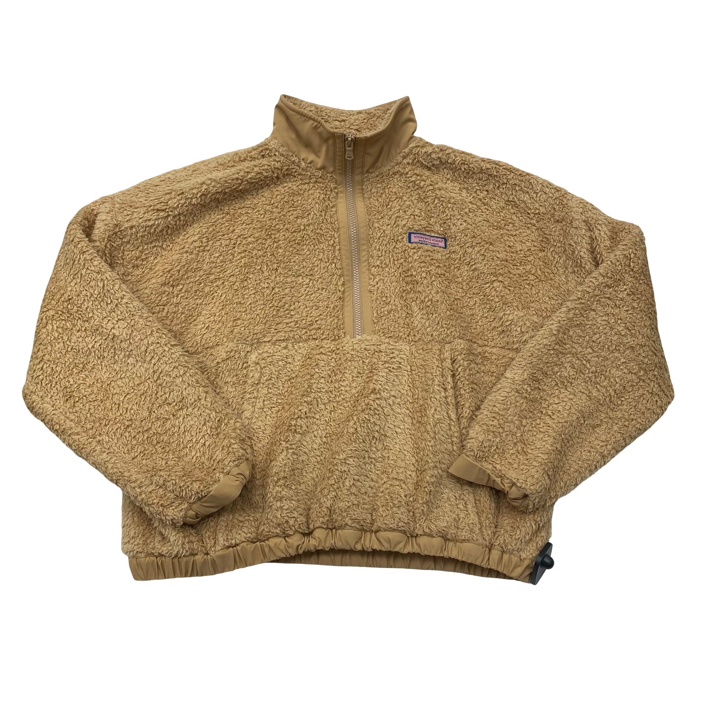 Jacket Faux Fur & Sherpa By Vineyard Vines In Tan, Size:M