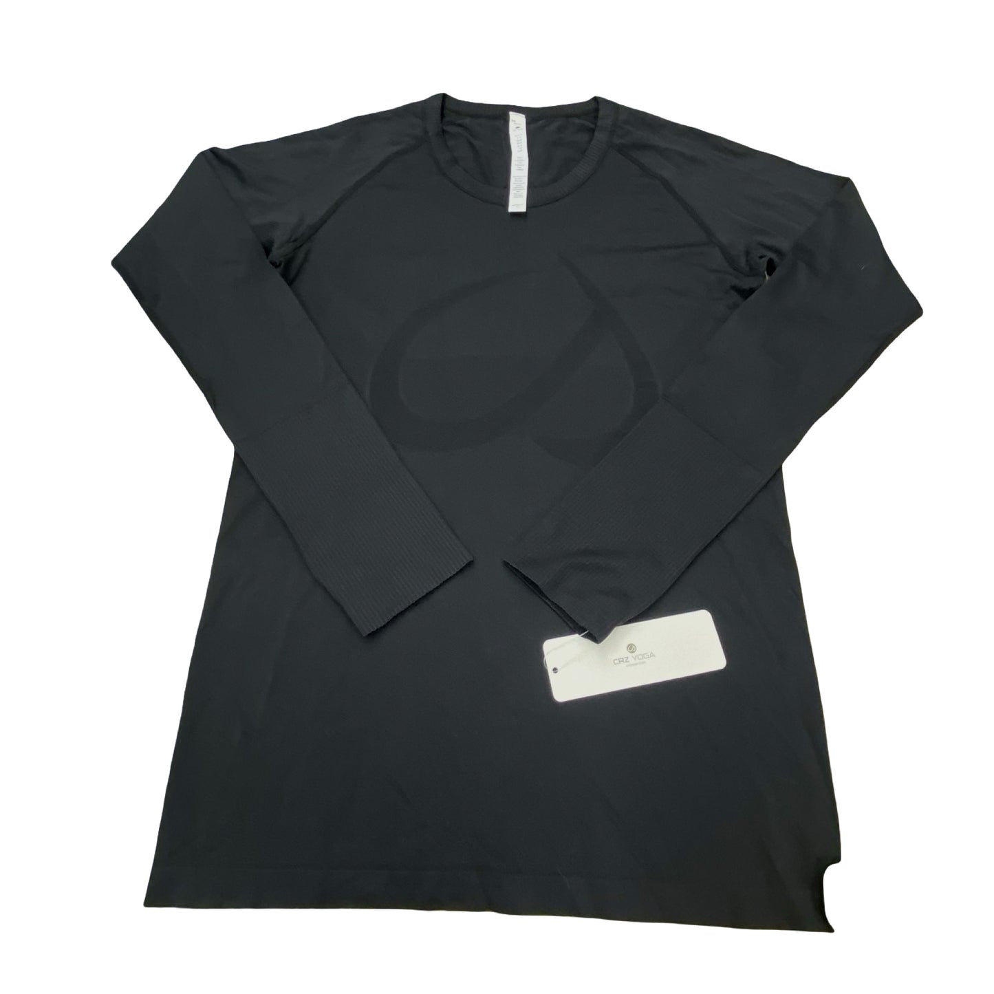 Athletic Top Ls Crewneck By Crz Yoga In Black, Size:Xl