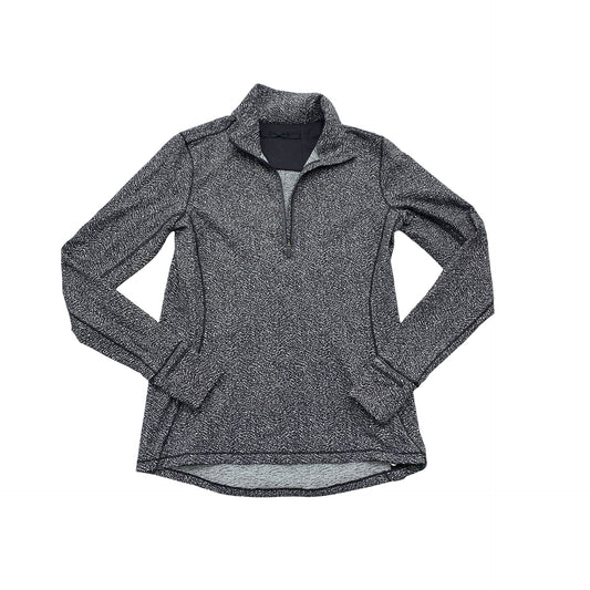 Athletic Jacket By Lululemon In Black & White, Size:10