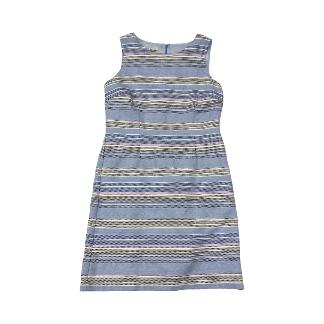 Dress Casual Midi By Talbots In Striped Pattern, Size:12
