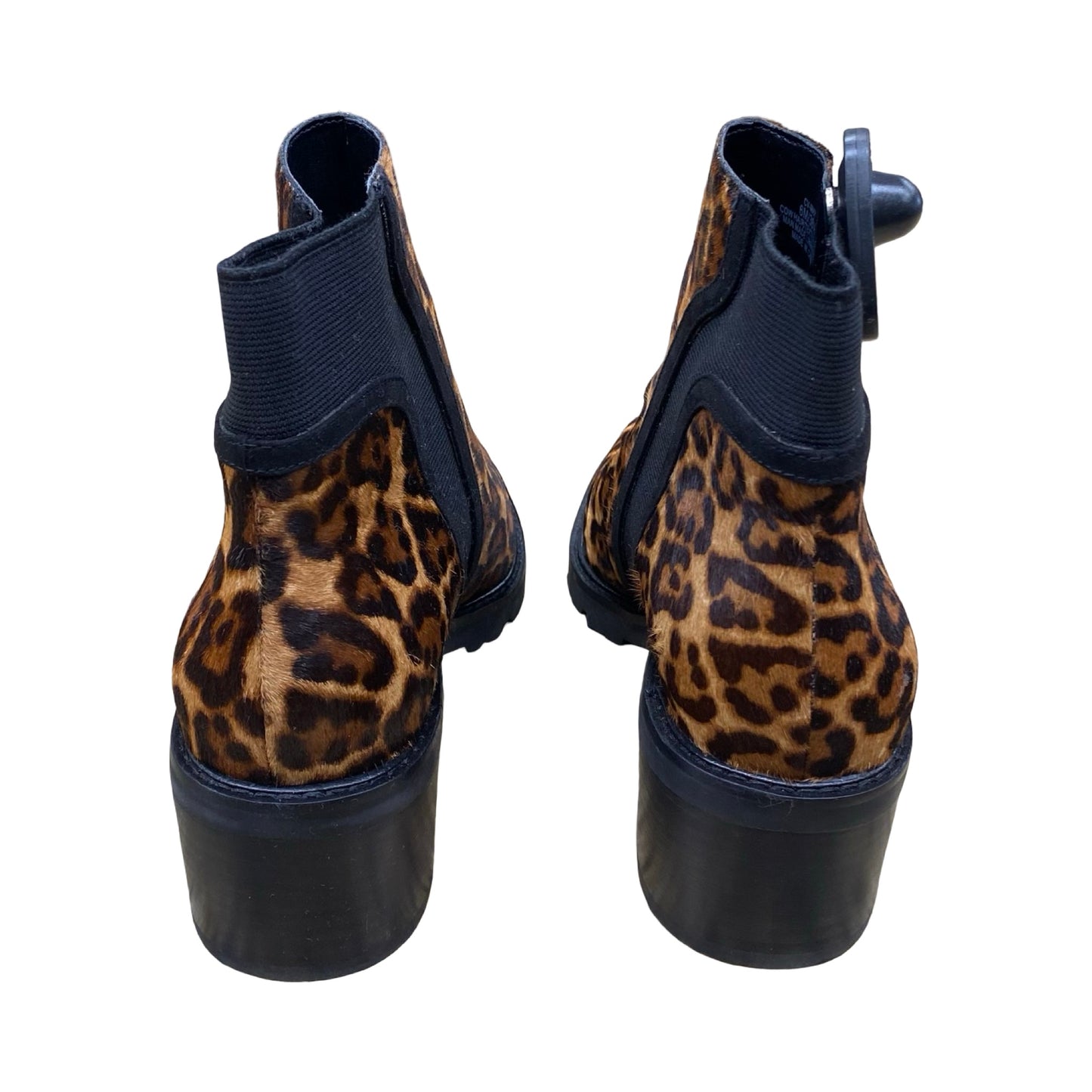 Boots Ankle Heels By Crown Vintage In Animal Print, Size:6
