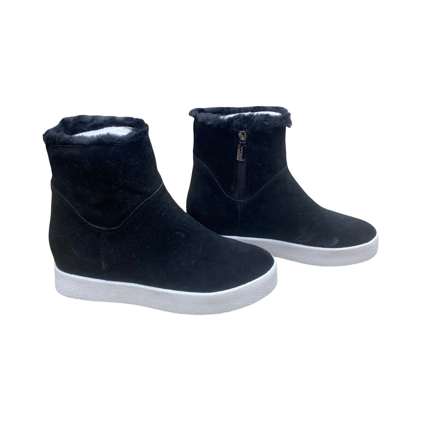 Boots Ankle Flats By Blondo In Black, Size:7.5