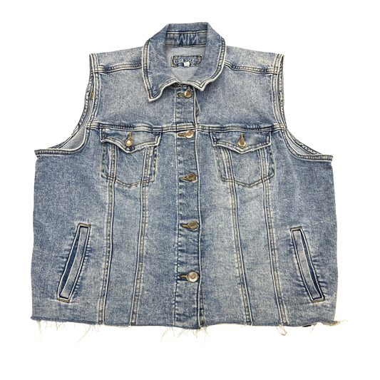 Vest Other By Maurices In Blue Denim, Size:Xl