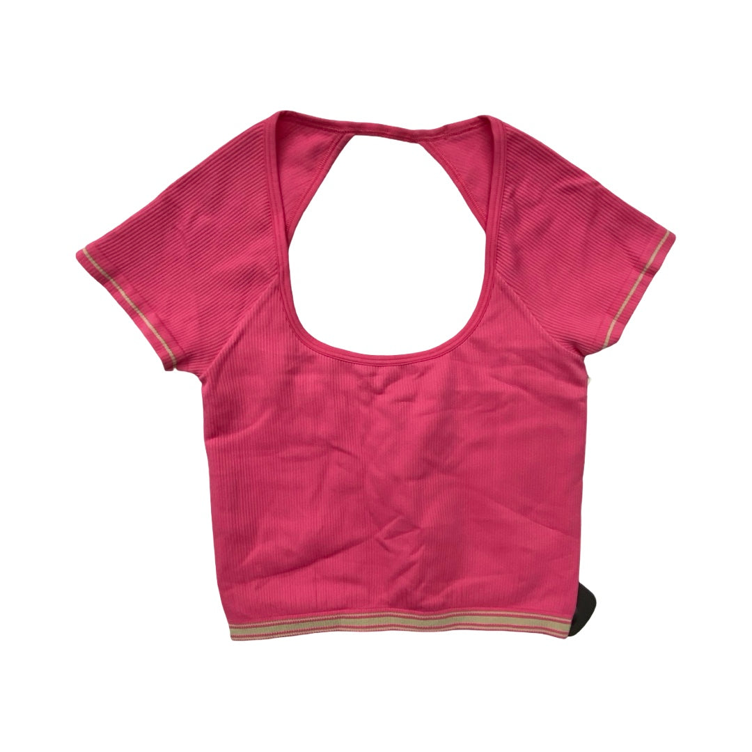 Athletic Top Ss By Athleta In Pink, Size:S