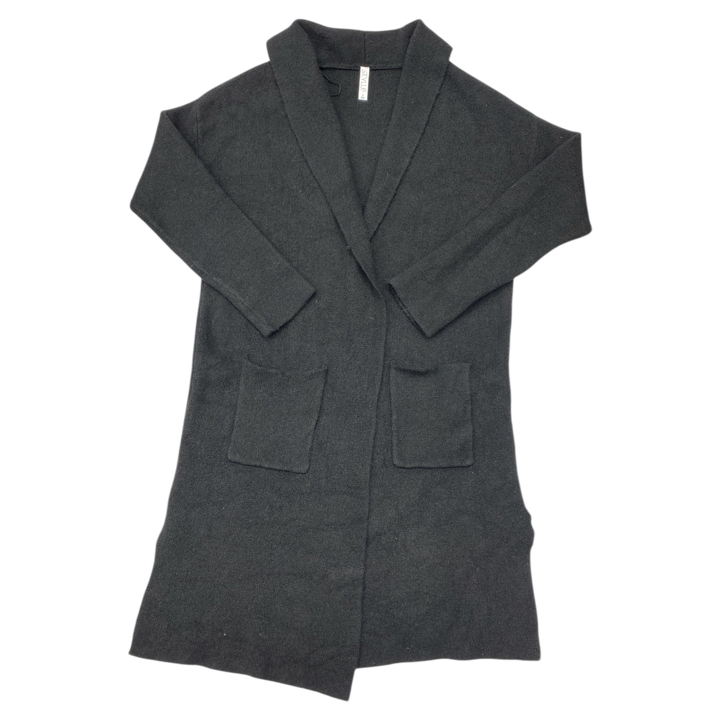 Sweater Cardigan By Stylus In Black, Size:S