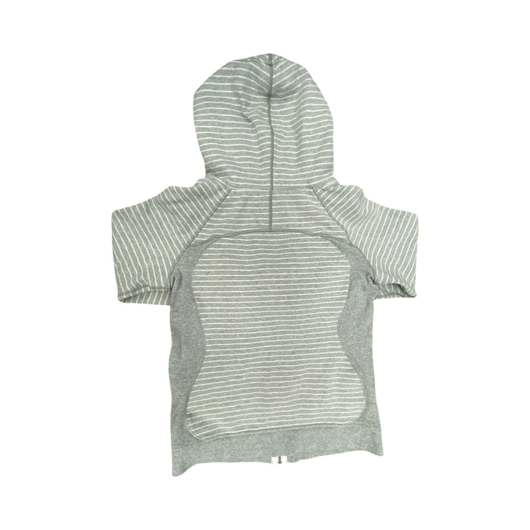 Athletic Jacket By Lululemon In Grey, Size:10