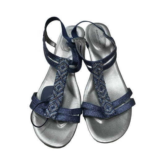 Sandals Heels Wedge By Bandolino In Grey, Size:9.5