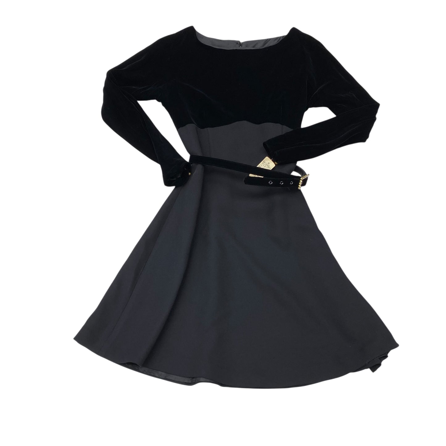 Dress Party Midi By Adrienne Vittadini In Black, Size:8