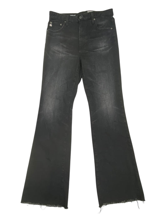 Jeans Boot Cut By Ag Jeans In Black Denim, Size:10