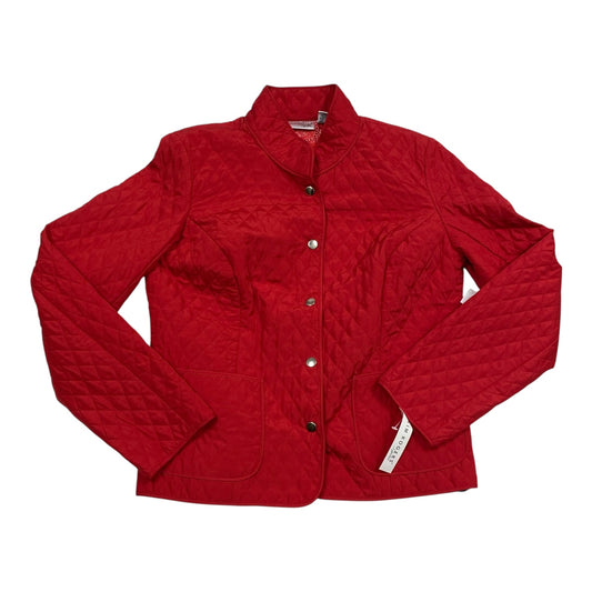 Jacket Puffer & Quilted By Kim Rogers In Red, Size:Mp