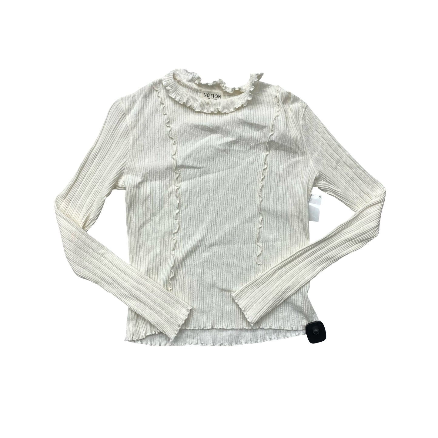 Top Ls By Nation In Cream, Size:S