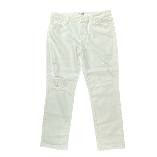 Jeans Boyfriend By Paige In White, Size:14