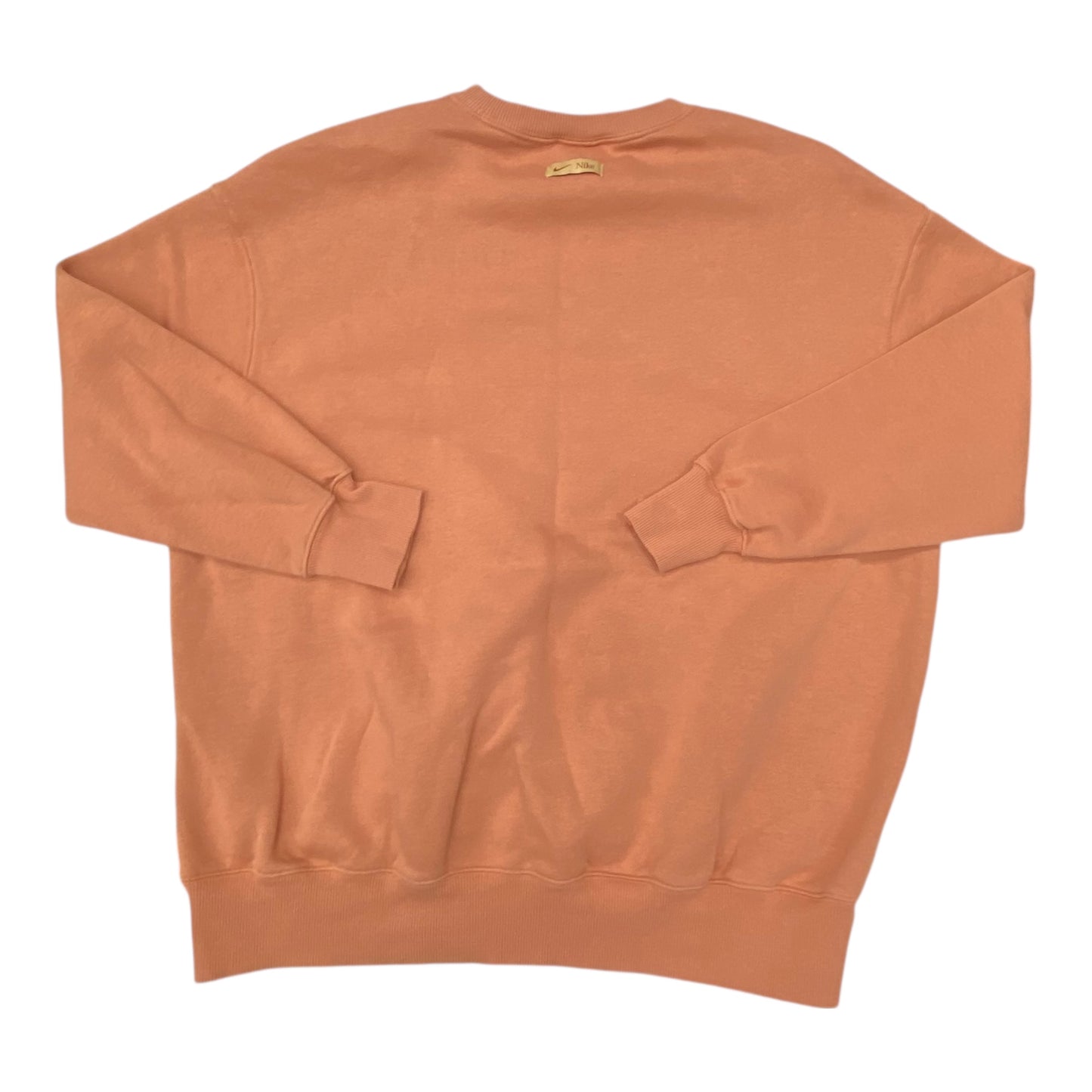 Athletic Sweatshirt Crewneck By Nike In Orange, Size:L