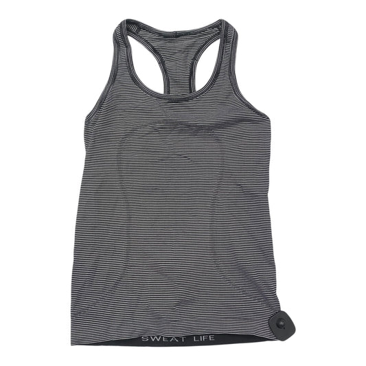 Athletic Tank Top By Lululemon In Striped Pattern, Size:6