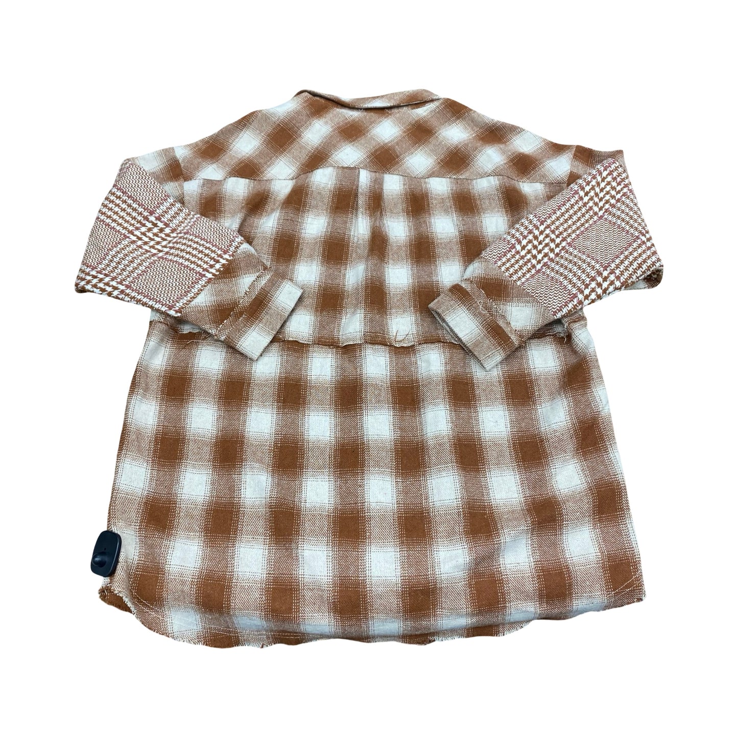 Jacket Shirt By Fate In Plaid Pattern, Size:S