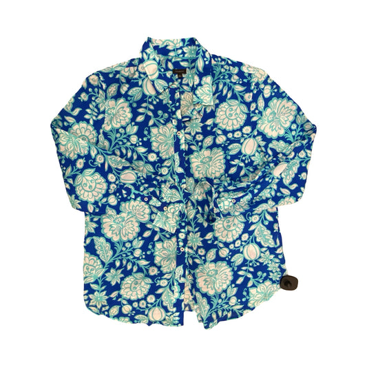 Top Ls By Talbots In Blue & White, Size:L