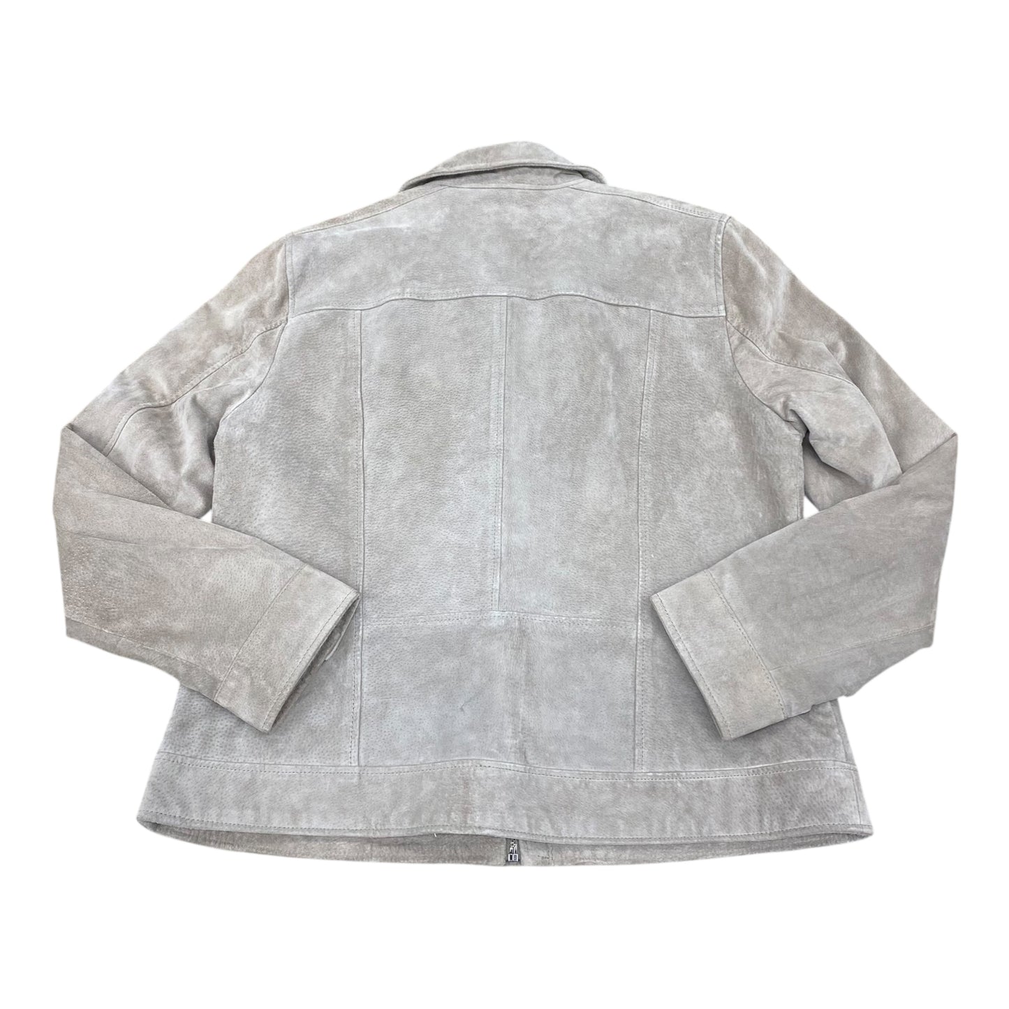 Jacket Leather By Coldwater Creek In Beige, Size:M