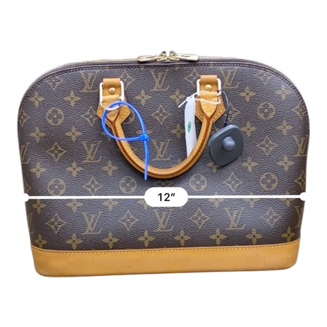 Handbag Luxury Designer By Louis Vuitton In Brown, Size:Medium