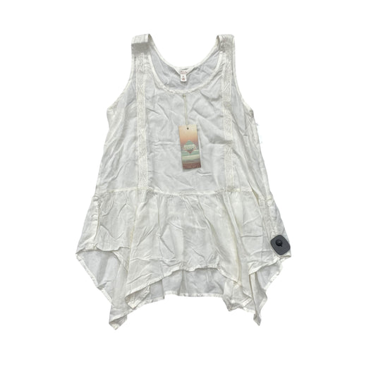 Top Sleeveless By Sun & Shadow In White, Size:L