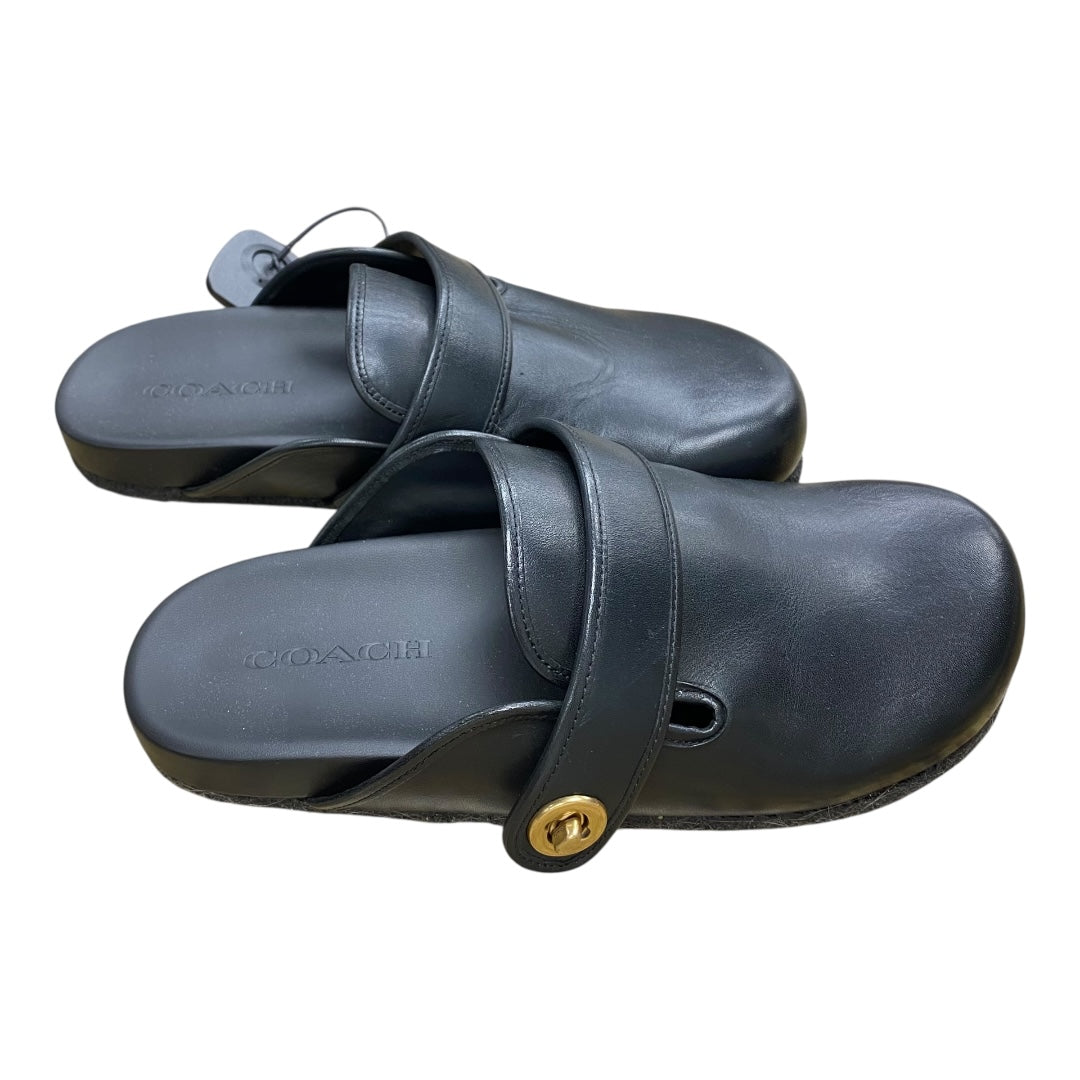 Shoes Designer By Coach In Black, Size:10