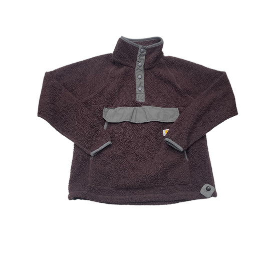 Jacket Faux Fur & Sherpa By Carhartt In Grey & Purple, Size:M