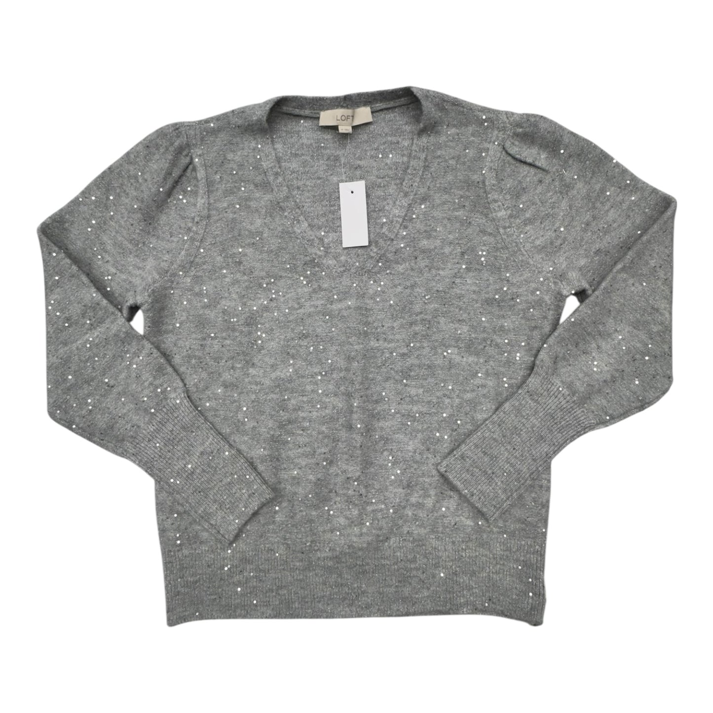 Sweater By Loft In Grey, Size:M