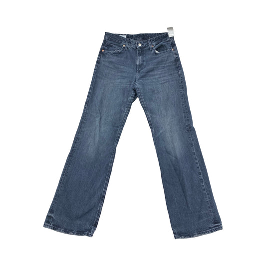 Jeans Wide Leg By Zara In Blue Denim, Size:8