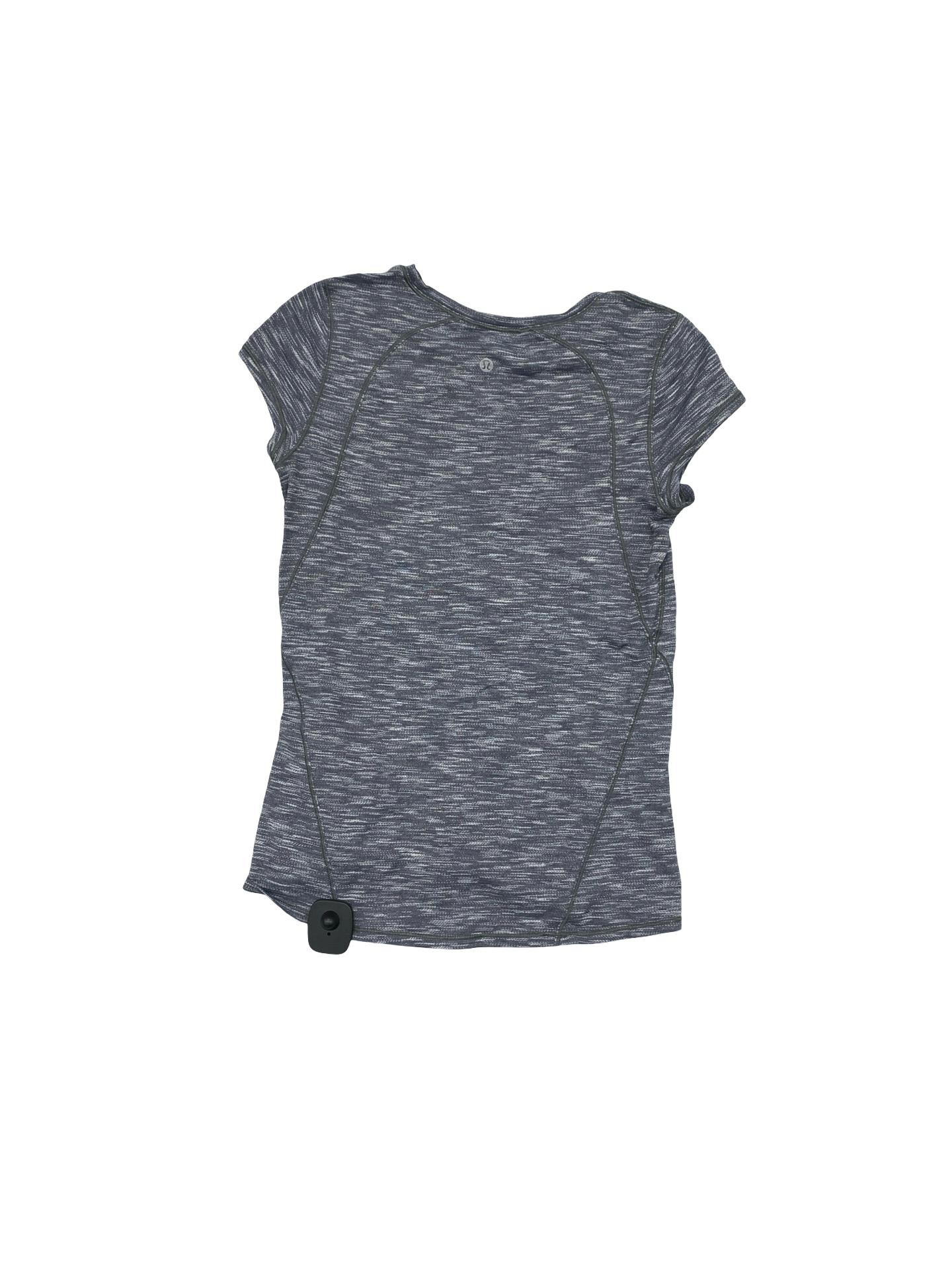 Athletic Top Ss By Lululemon In Grey, Size:4