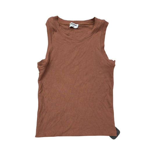 Top Sleeveless By Lna In Brown, Size:M