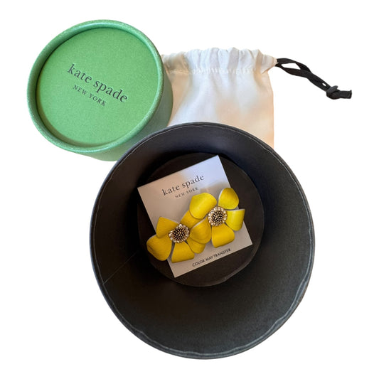 Earrings Designer By Kate Spade In Yellow
