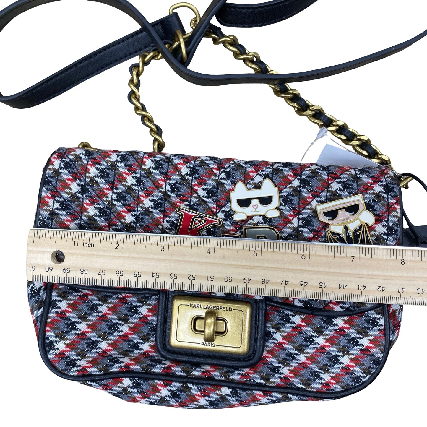 Handbag Designer By Karl Lagerfeld In Multi, Size:Small