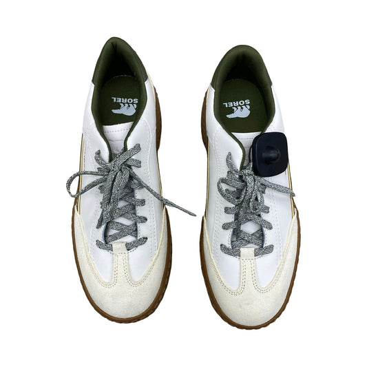 Shoes Sneakers By Sorel In Green & Tan, Size:9.5