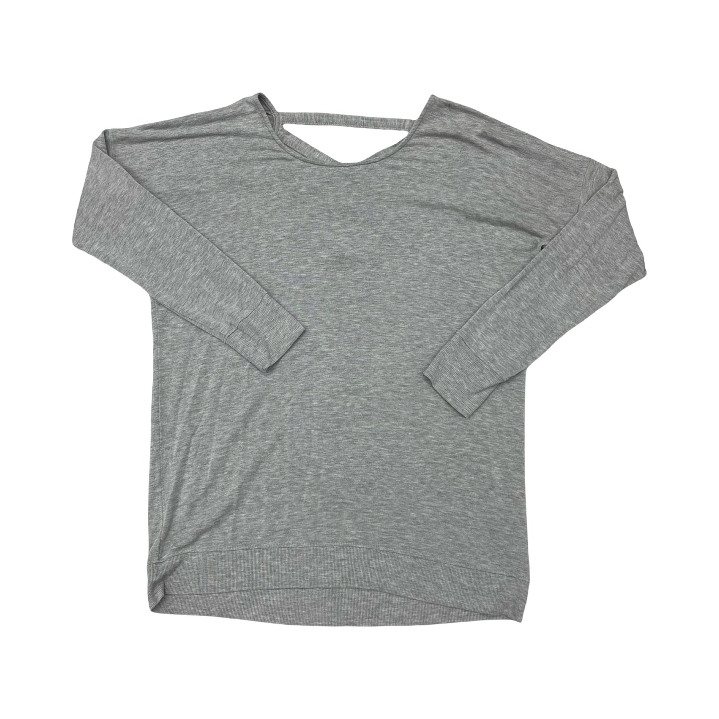 Athletic Top Ls Crewneck By Athleta In Grey, Size:M