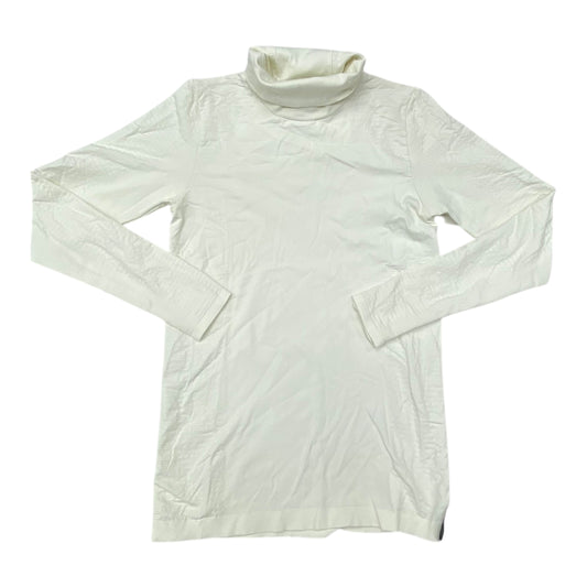 Athletic Top Ls Collar By Athleta In White, Size:L