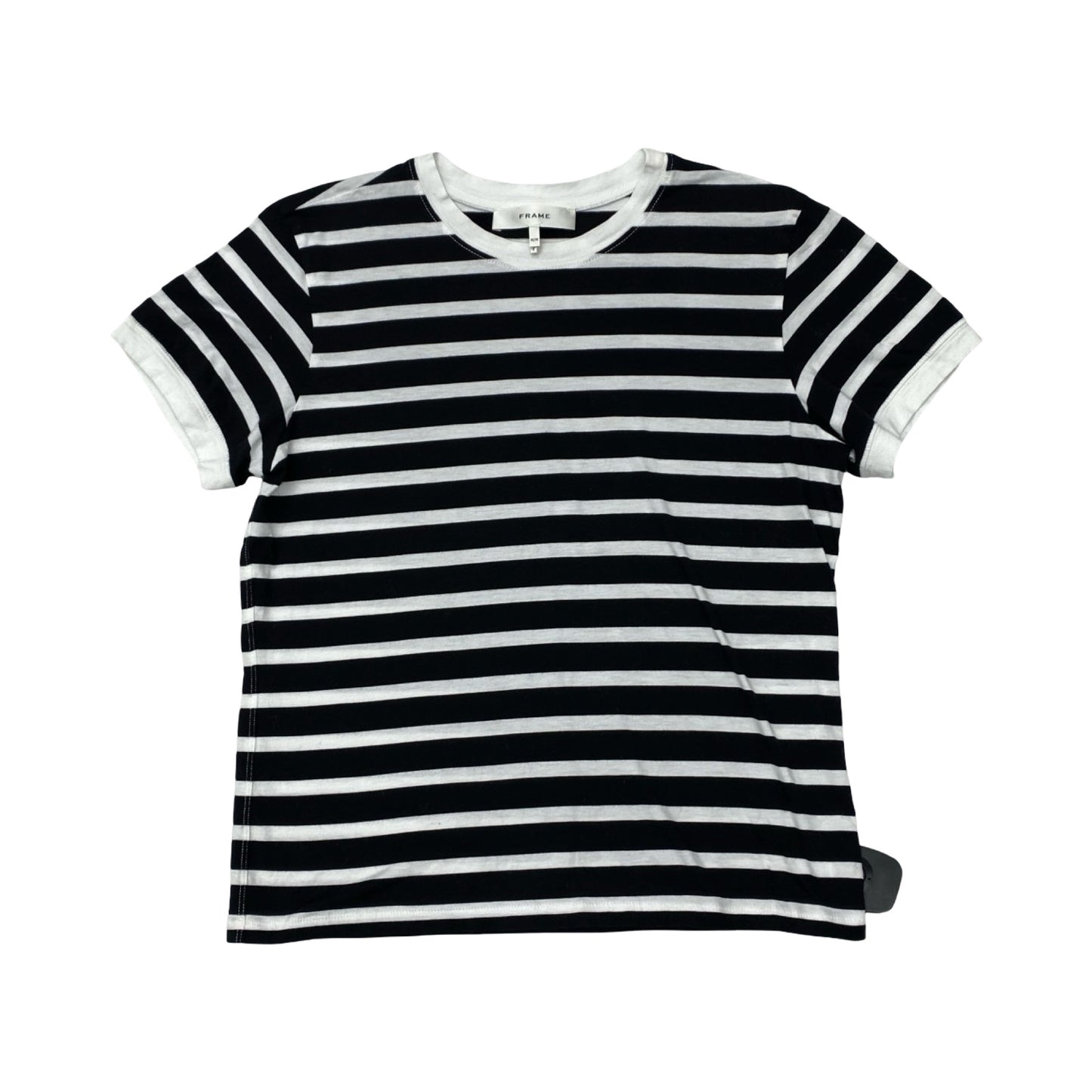 Top Ss Basic By Frame In Black & White, Size:M