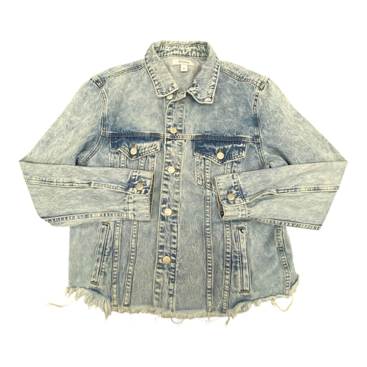 Jacket Denim By Zenana In Blue, Size:Xl