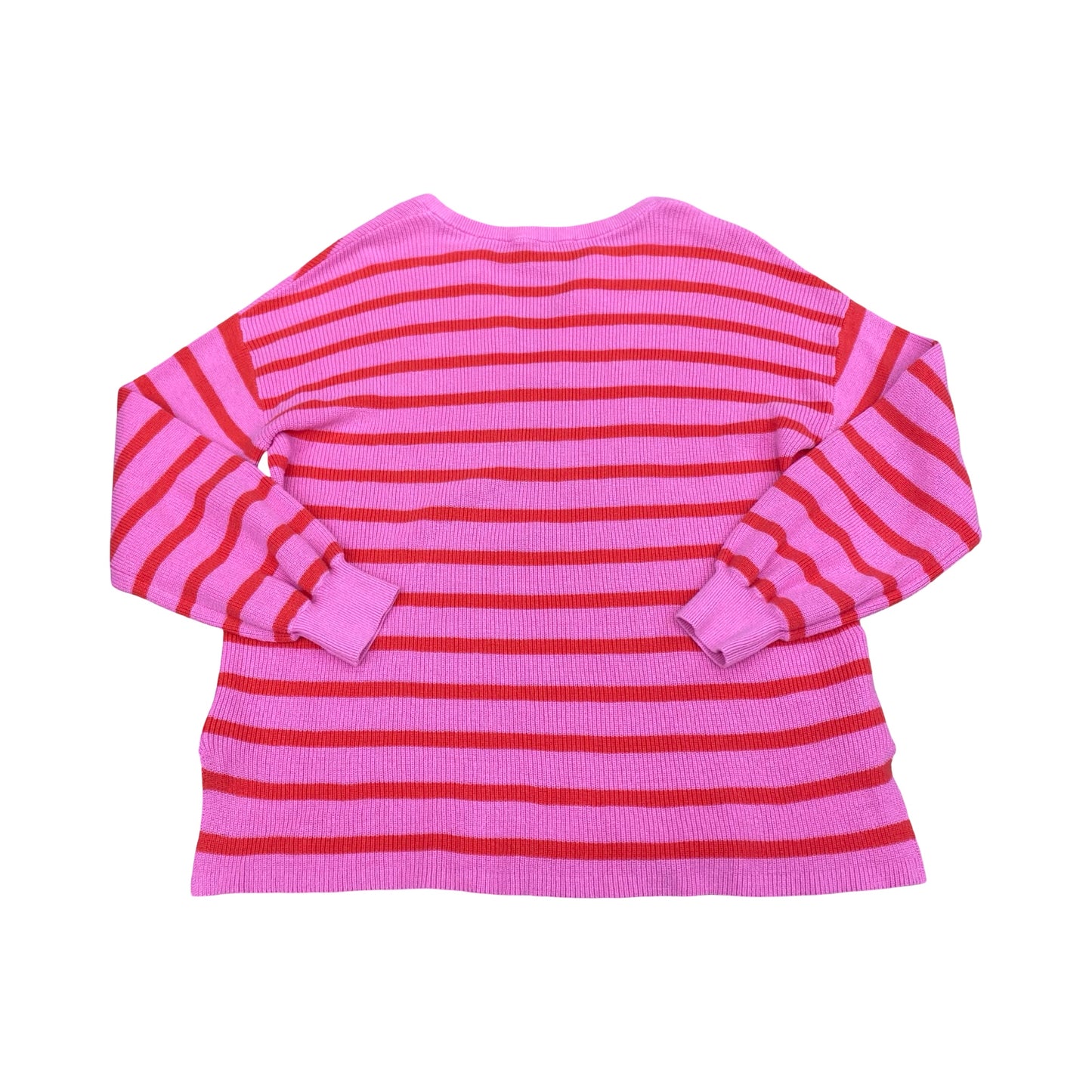 Sweater By Loft In Pink & Red, Size:S