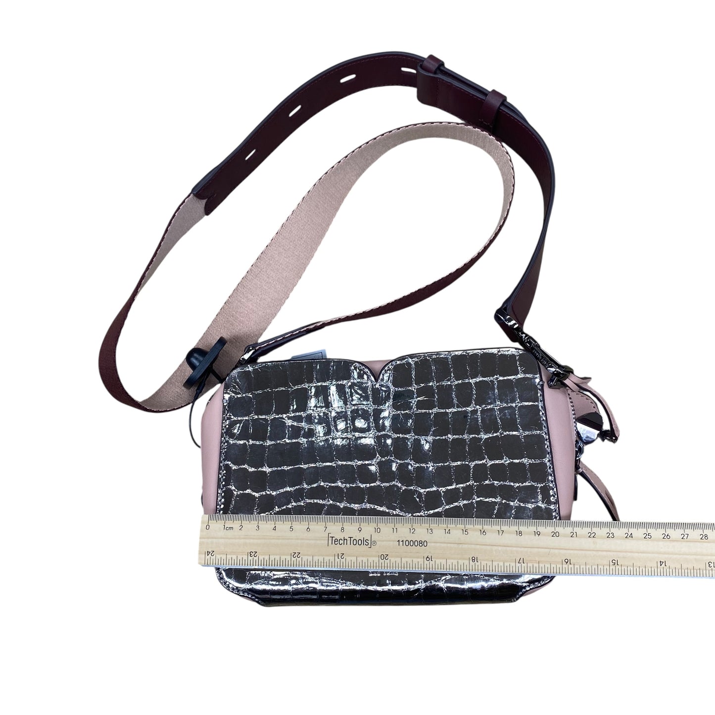 Handbag Designer By Kate Spade In Pink & Silver, Size:Small