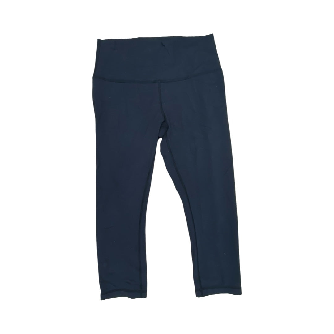 Athletic Leggings Capris By Lululemon In Black, Size:8