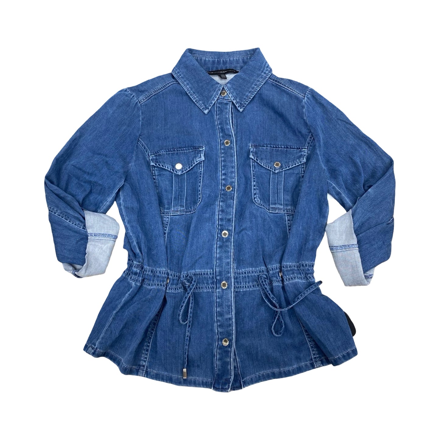 Jacket Denim By White House Black Market In Blue Denim, Size:S