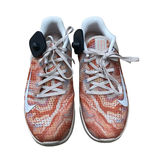 Shoes Athletic By Nike In Orange & White, Size:9