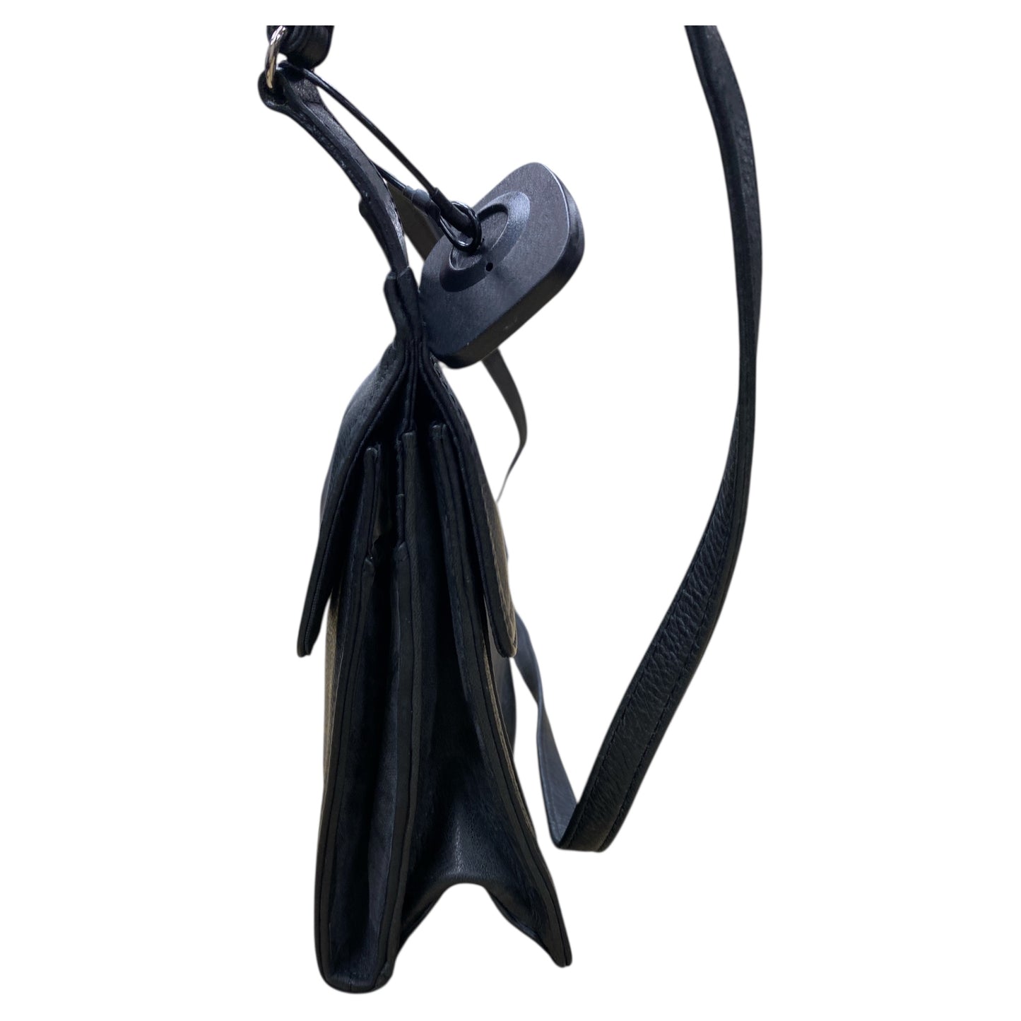 Handbag Leather By Fossil In Black, Size:Medium