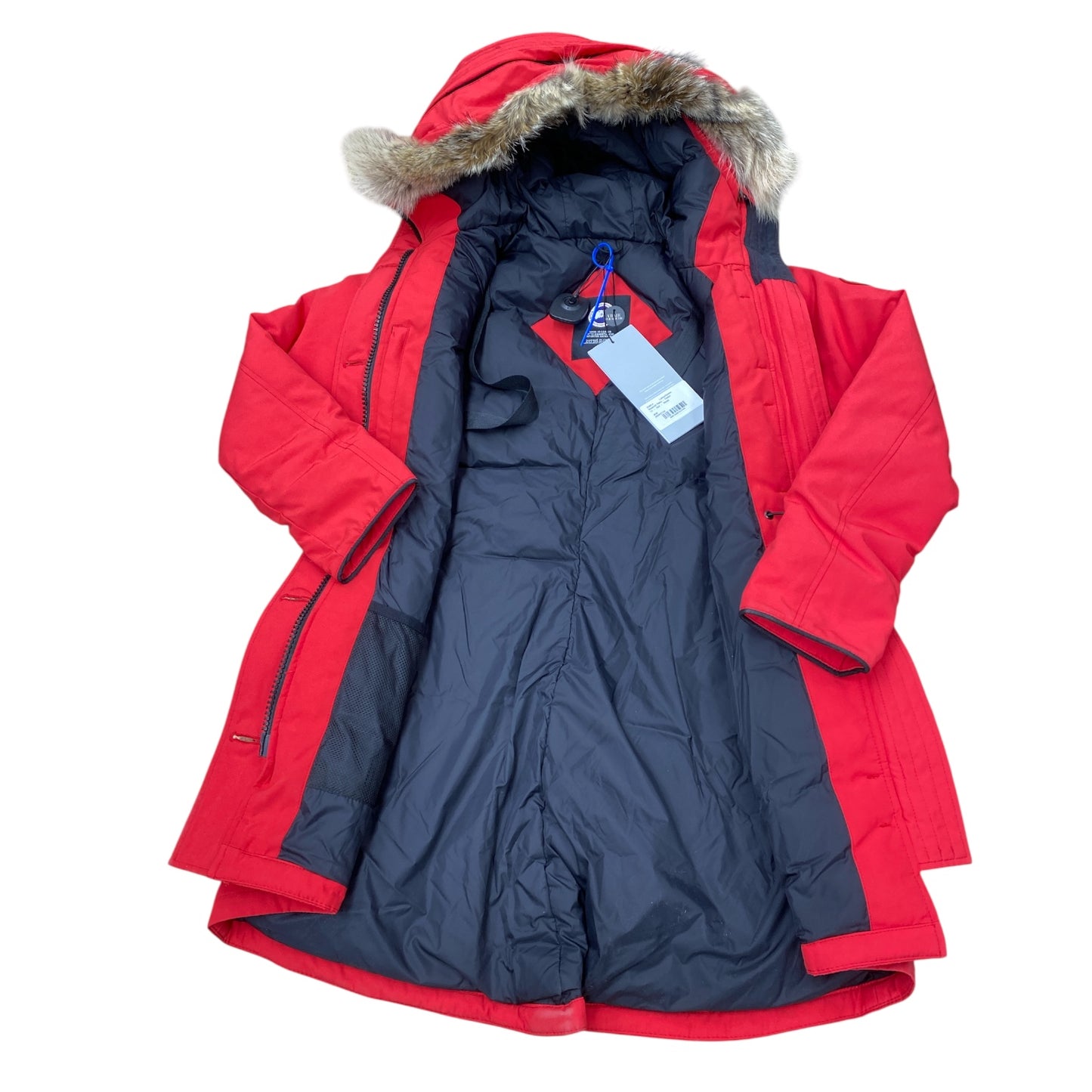 Coat Luxury Designer By Canada Goose In Red, Size:M