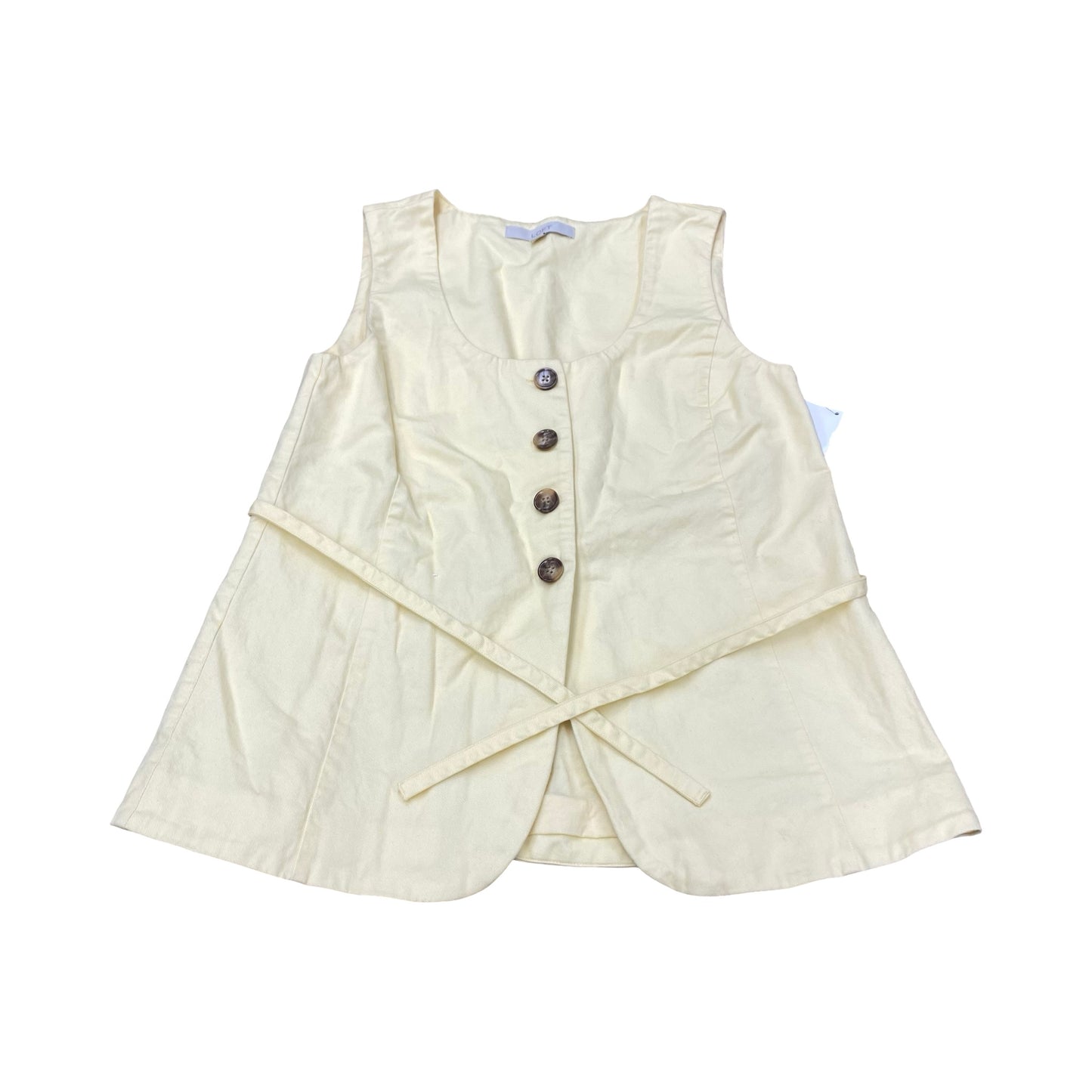 Vest Other By Loft In Yellow, Size:M
